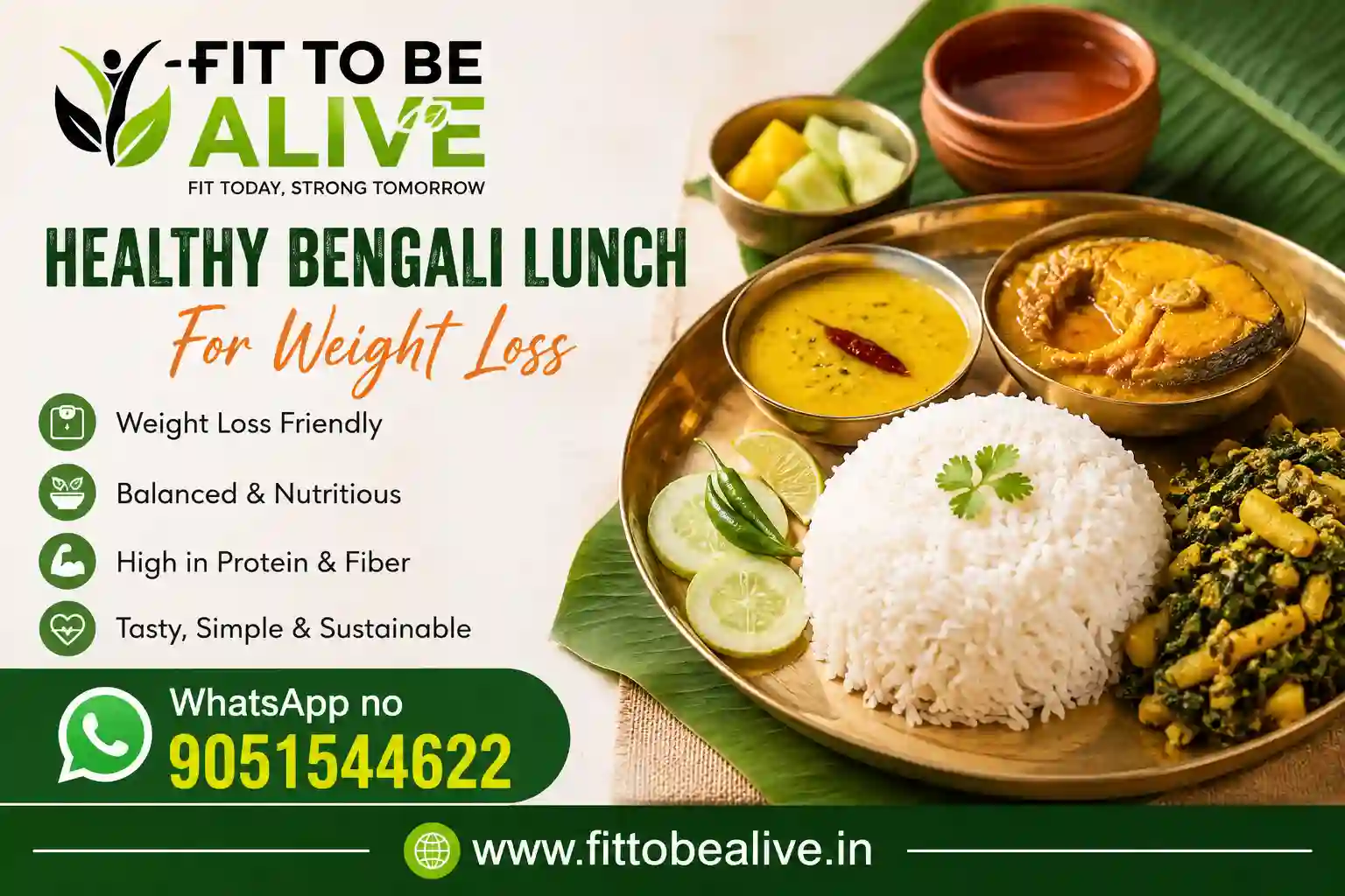 Bengali Lunch for Weight Loss