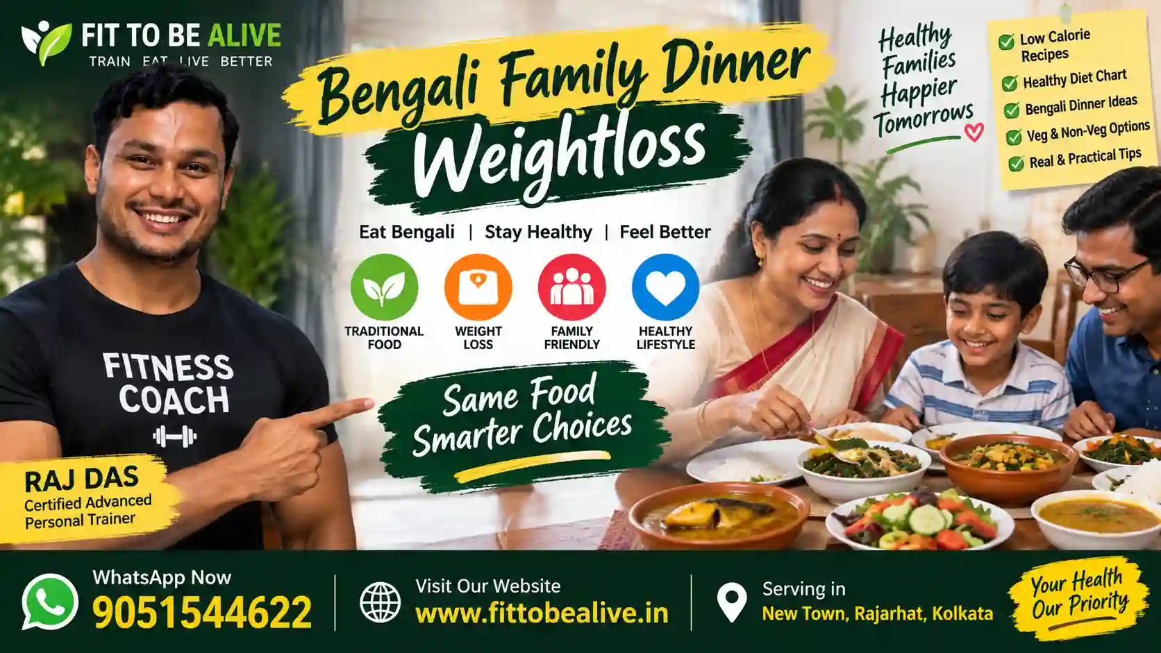 Bengali family dinner weightloss healthy Bengali dinner plate