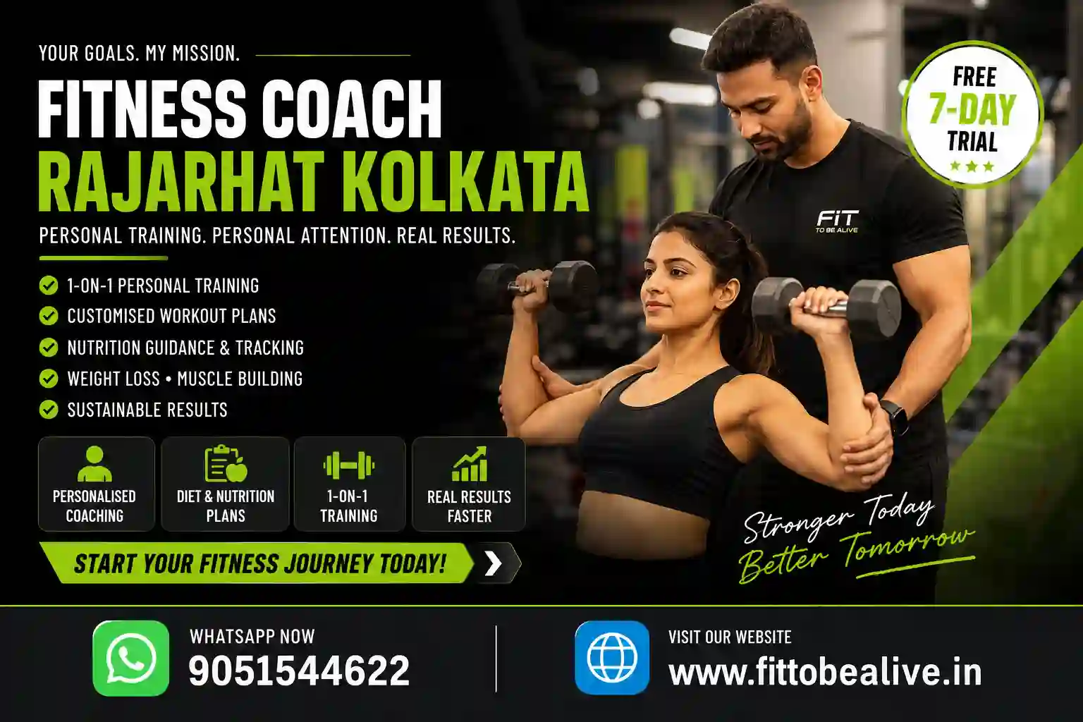 Fitness Coach Rajarhat Kolkata | 1-on-1 Personal Training