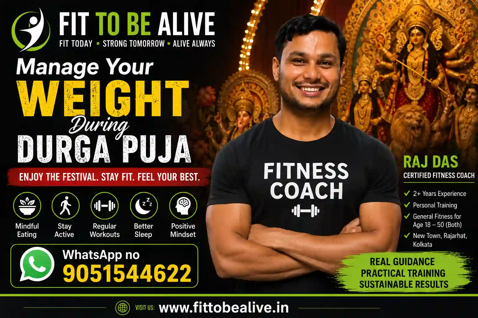 weight loss during Durga Puja