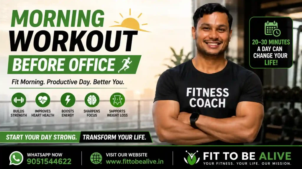 Morning workout before office