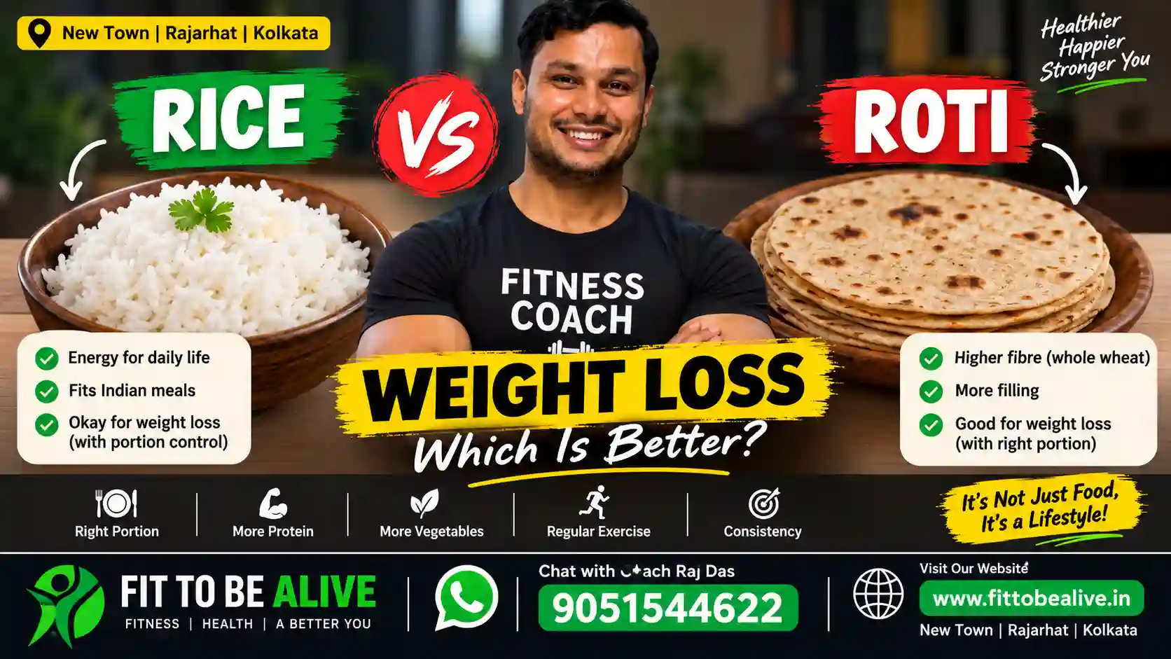 Rice vs roti weight loss