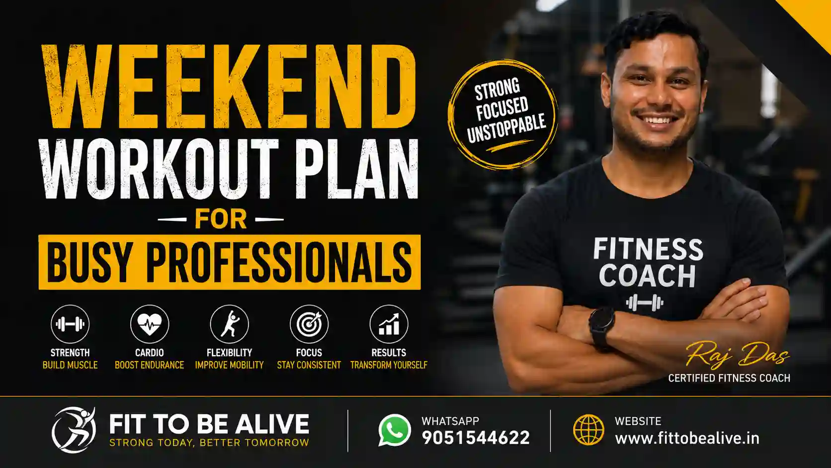 Weekend Workout Plan for Busy Professionals